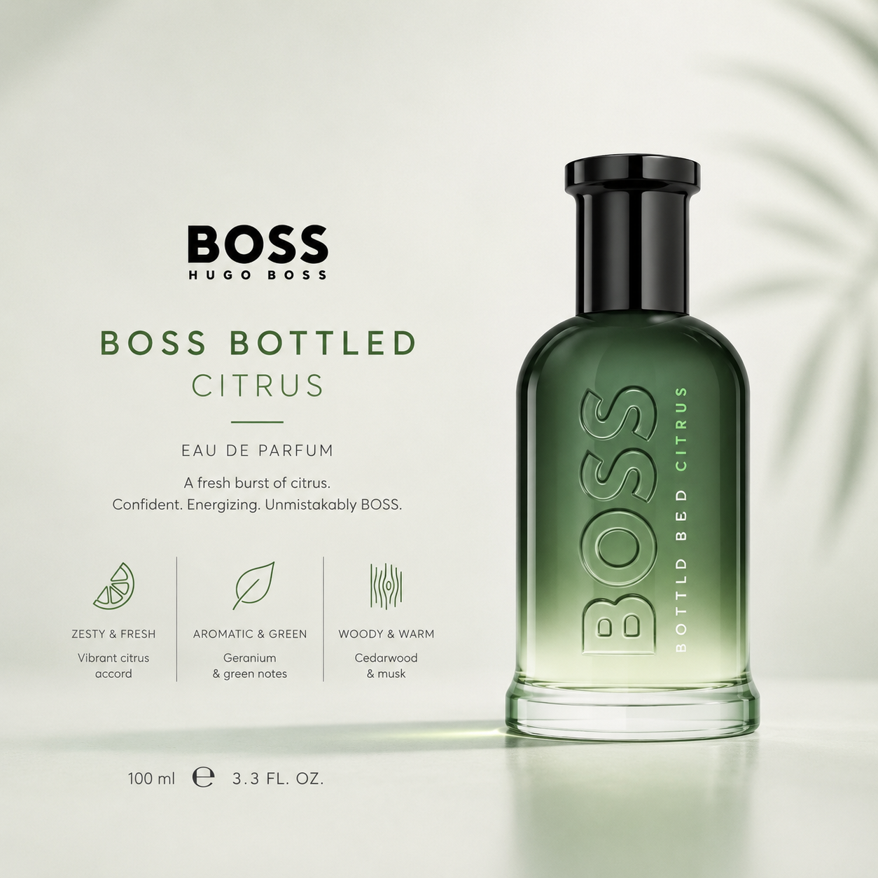 Hugo Boss Boss Bottled Citrus Eau de Parfum for Men – 100ml