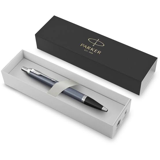 Parker IM Premium Ballpoint Pen – Light Blue Grey with Chrome Trim | Premium Ballpoint Pen