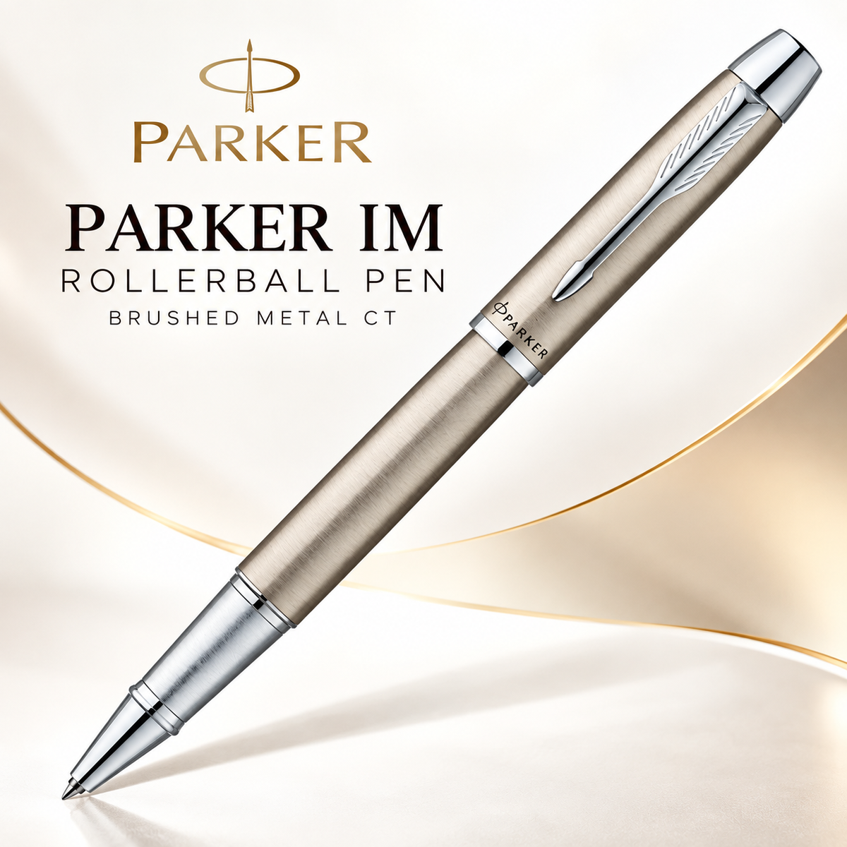 Parker IM Rollerball Pen – Brushed Metal CT