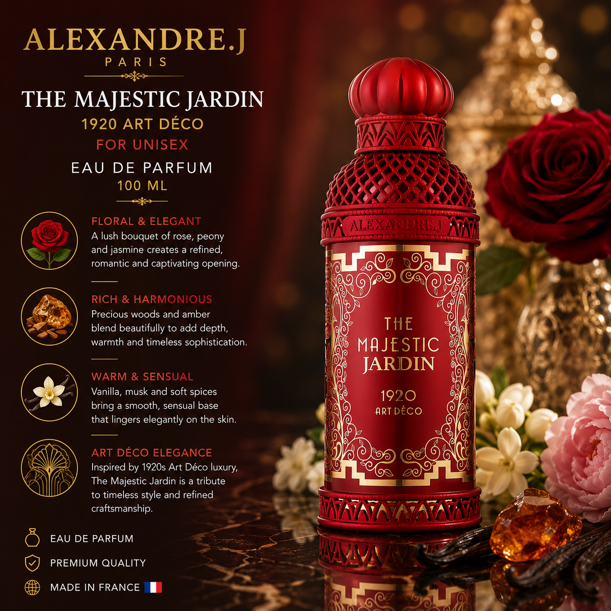 Alexandre.J The Majestic Jardin EDP For Unisex 100Ml
