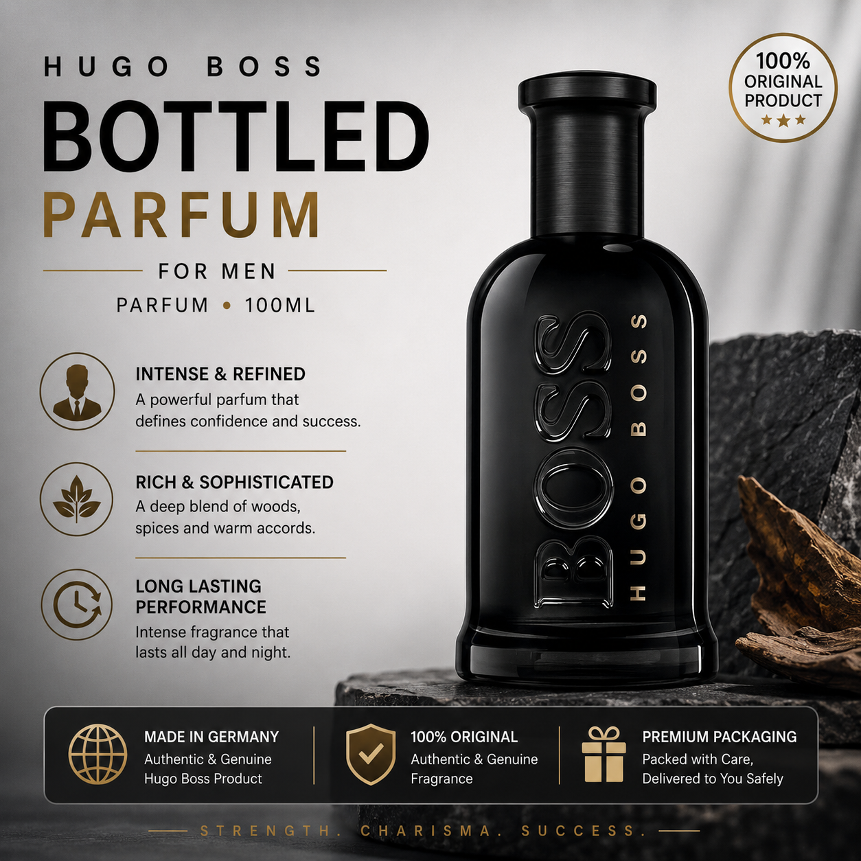Hugo Boss Bottled Parfum for Men — 100ml