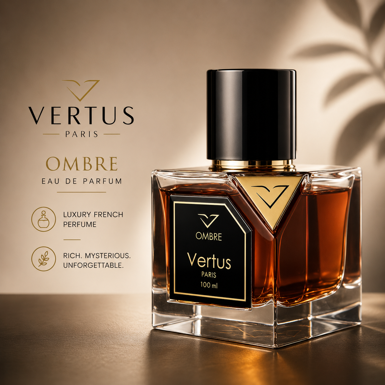 Vertus Ombre Eau de Parfum (EDP) 100ml | Luxury French Perfume