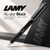 Lamy AL-star Black Fountain Pen – Medium Nib