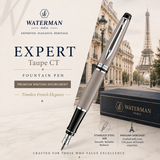 Waterman Expert Deluxe Black CT Fountain Pen – Premium Writing Instrument