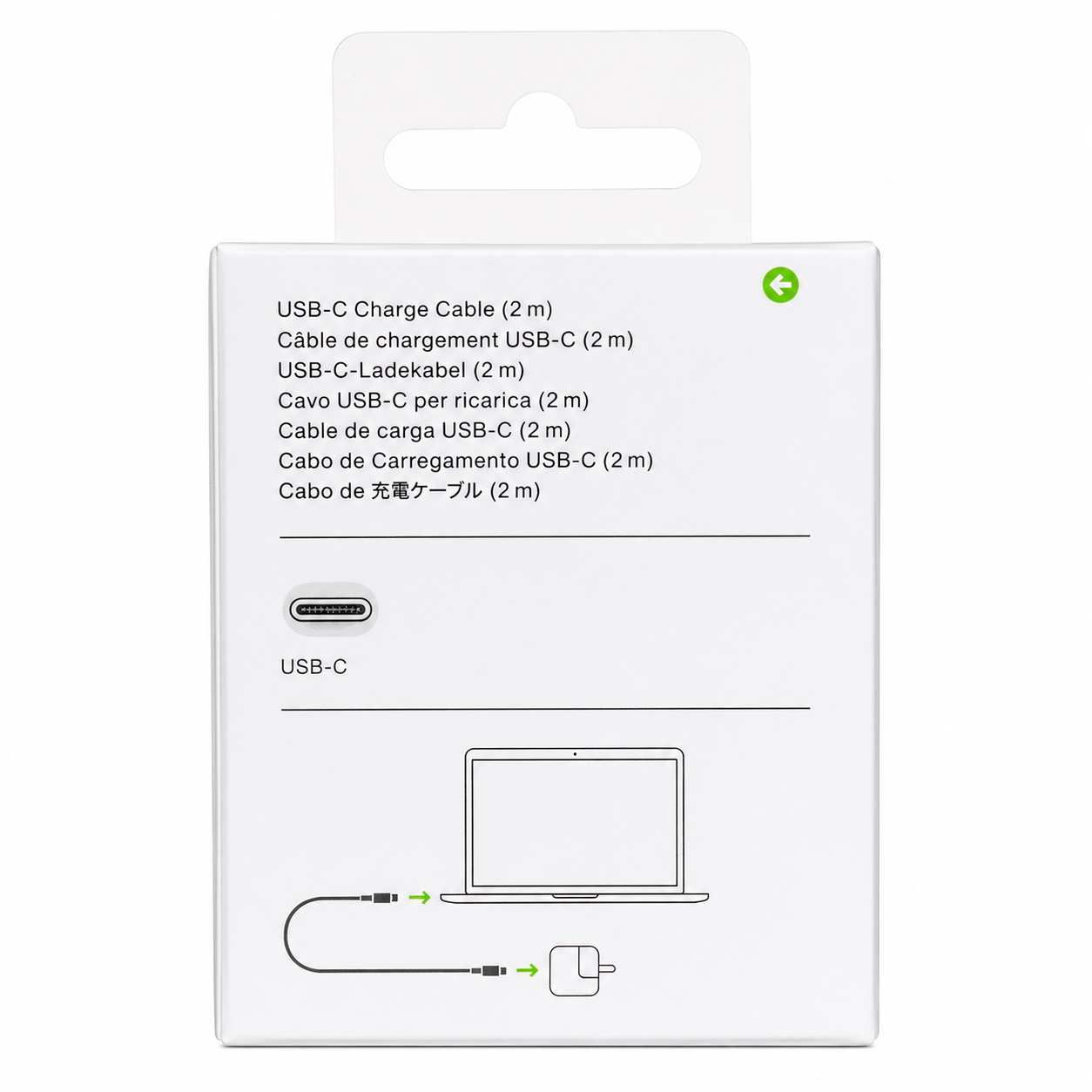 Apple USB-C to USB-C Charge Cable (2m) – MacBook Fast Charging Cable