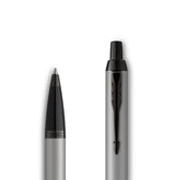 Parker IM Achromatic Matte Grey Ballpoint Pen with Black PVD Trim