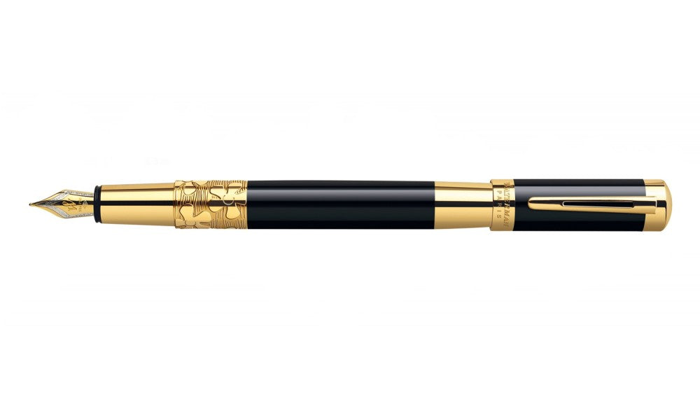 Waterman Elegance Fountain Pen – Black Lacquer GT | French Craftsmanship