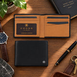 Cross Soft Grain Leather Bifold Wallet - Black/Mocha, 8CC