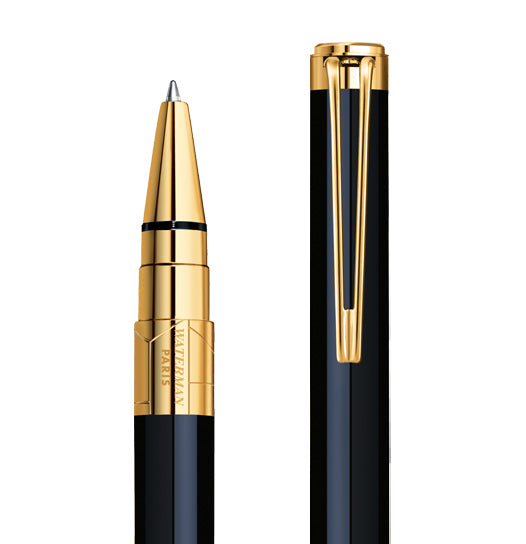 Waterman Perspective Black GT Ballpoint Pen – Premium Writing Instrument