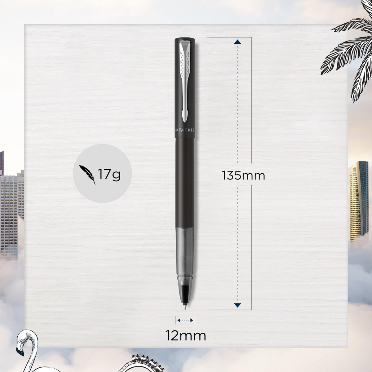 Parker Vector XL Rollerball Pen – Matt Black