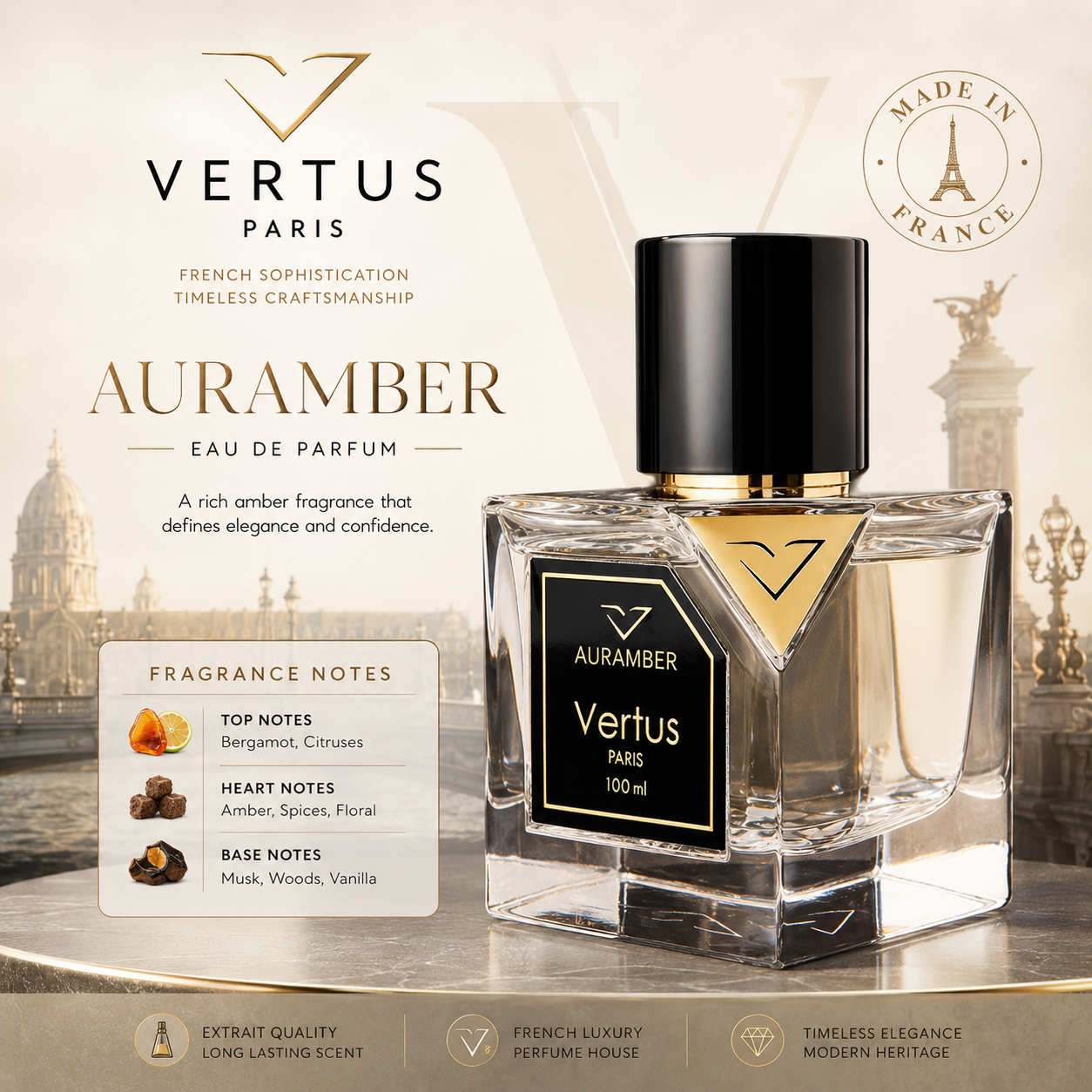VERTUS AURAMBER EDP 100 ML