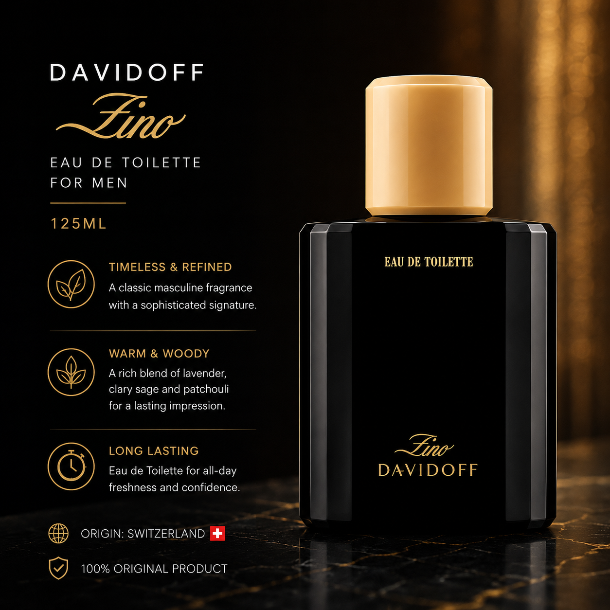 Davidoff Zino EDT for Men – 125ml