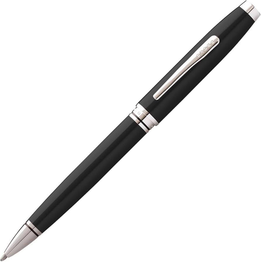 Cross Coventry Black Ballpoint Pen – Chrome-Tone Trim (AT0662-6)