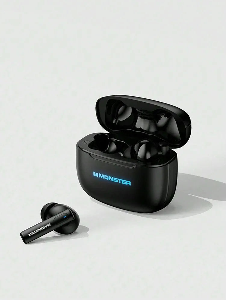 Monster XKT26 Wireless Gaming Earbuds – Bluetooth 5.4, ANC, Low Latency, Deep Bass (Original)