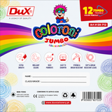DuX Coloroni Jumbo Triangle Color Pencils – 12 Colors | DX-712