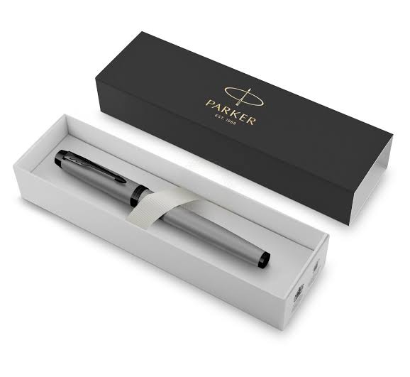 Parker IM Fountain Pen – Matte Grey with Black Trim