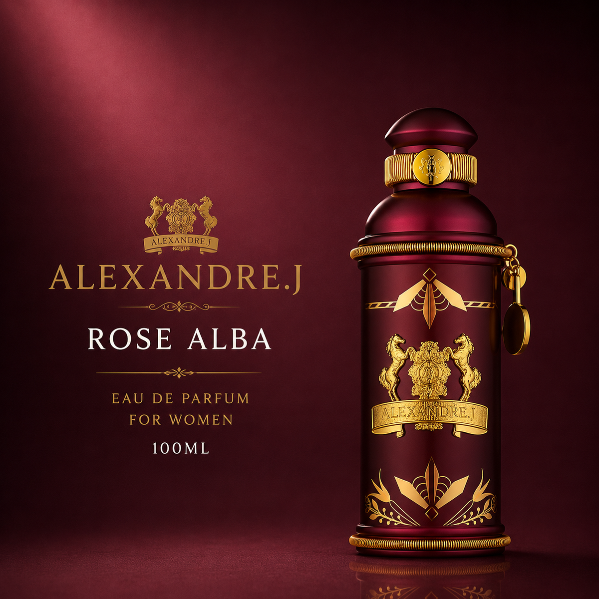 Alexandre.J Rose Alba EDP For Women 100Ml