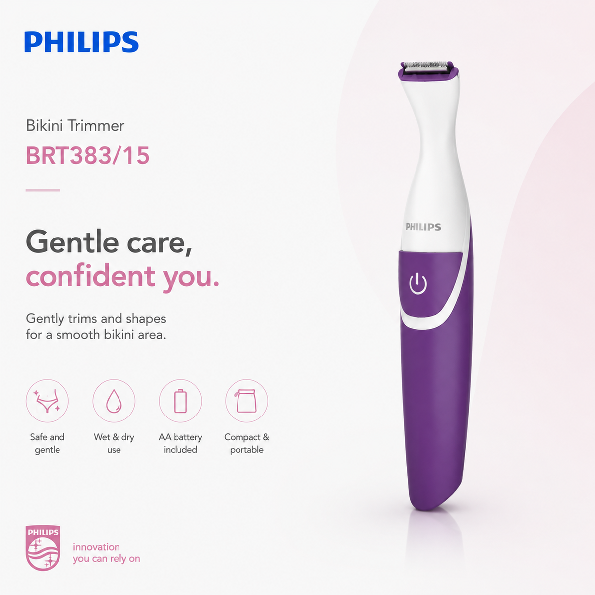 Philips Bikini Trimmer BRT383/15