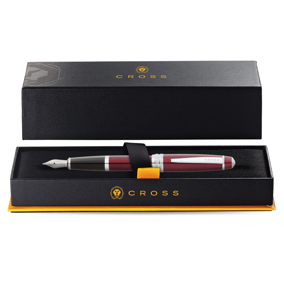 Cross Bailey Fountain Pen | Red Lacquer with Polished Chrome Appointments
