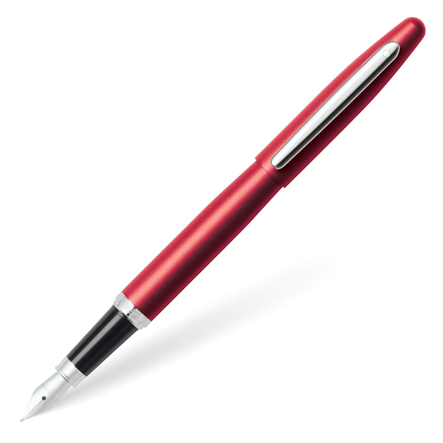 Sheaffer VFM 9403 Fountain Pen – Excessive Red with Nickel Plate Trim