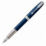 Parker Sonnet Fountain Pen – Blue Lacquer Palladium Trim, Medium Nib
