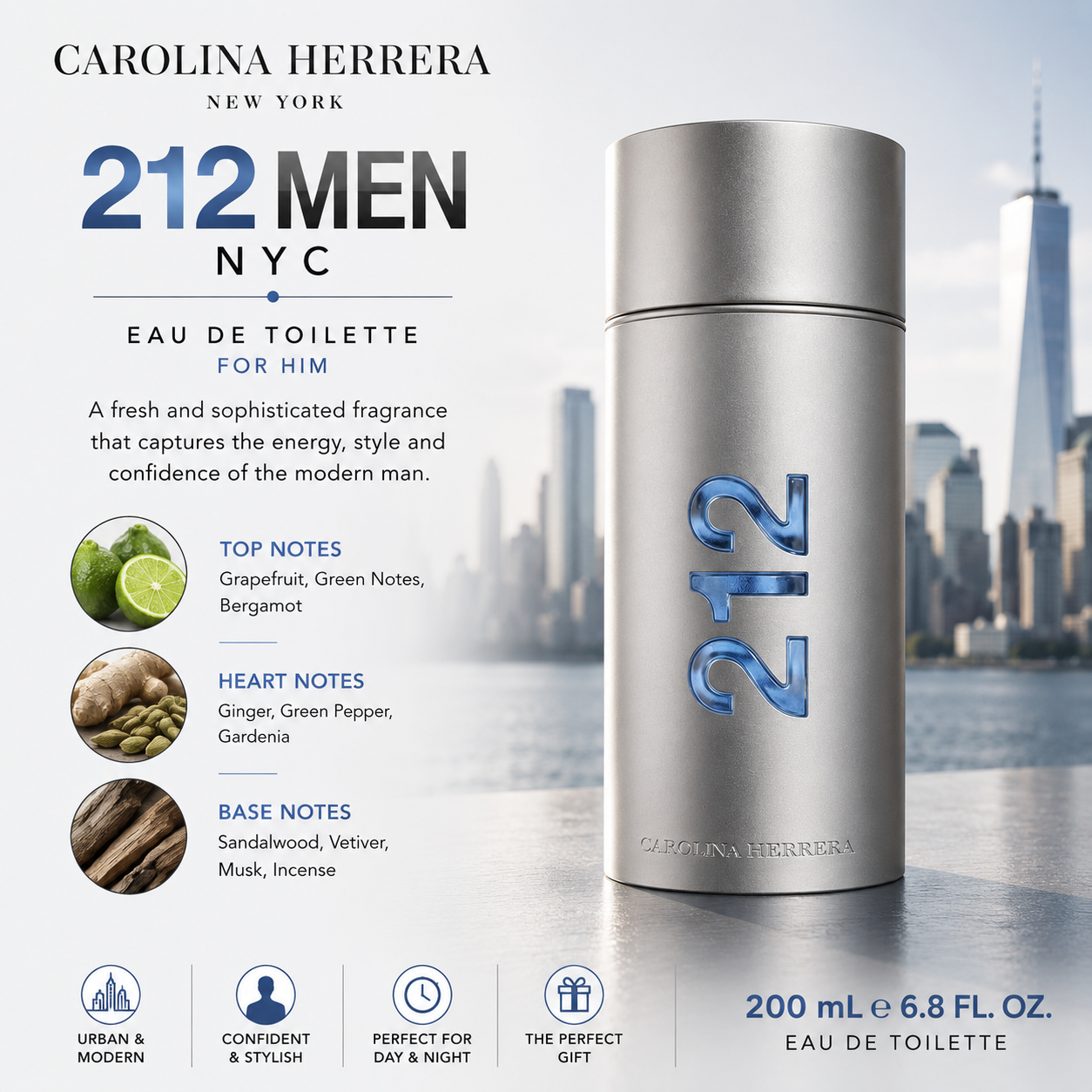212 MEN EDT 200ml