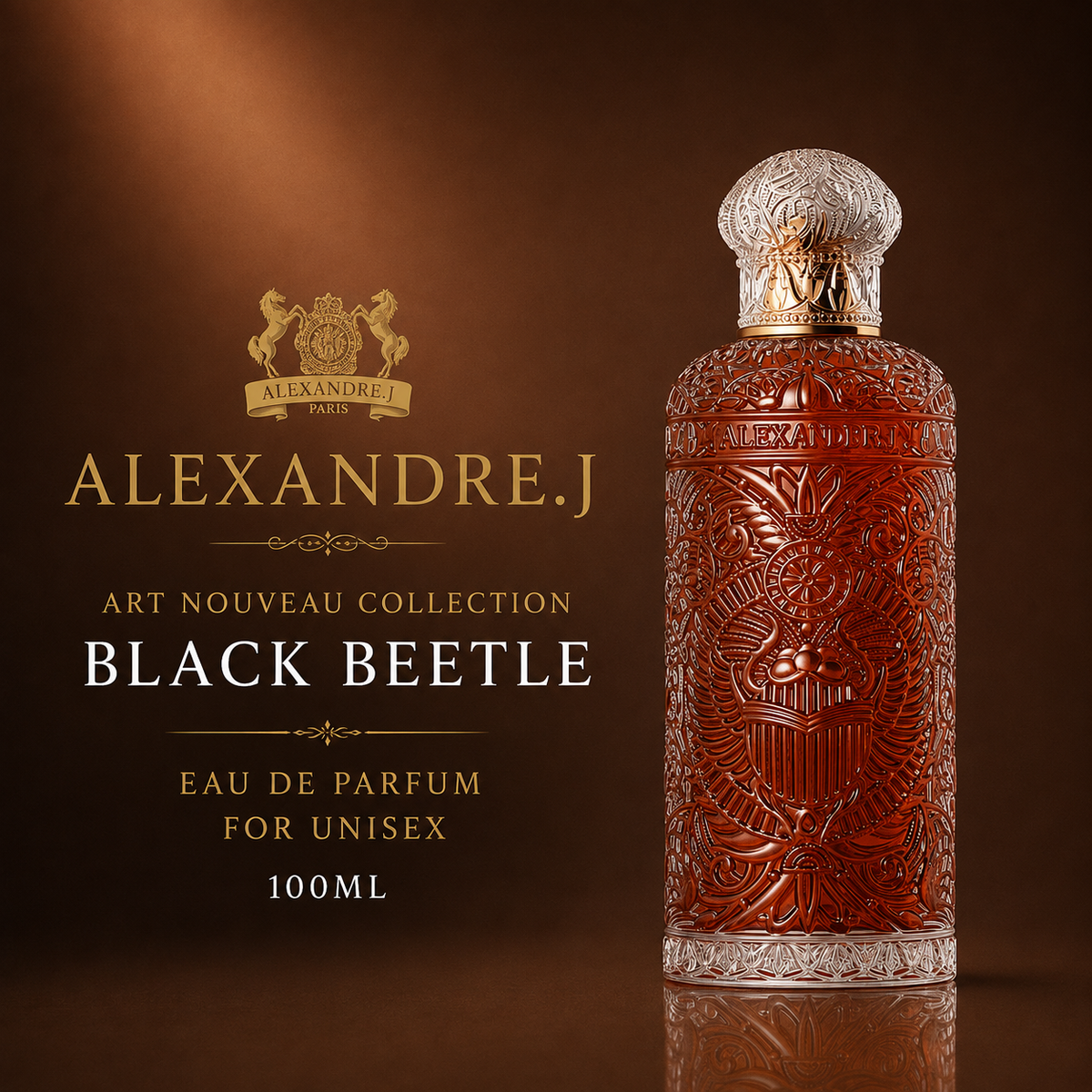 Alexandre.J Art Nouveau Collection Black Beetle For Unisex EDP 100Ml