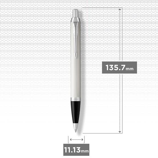 Parker IM Core Ballpoint Pen – White | Chrome Trim