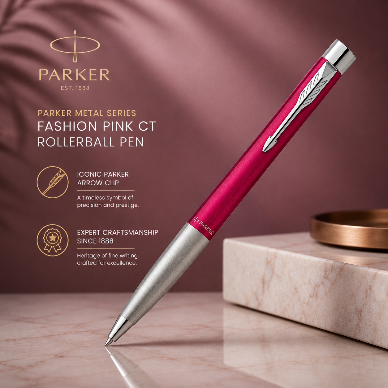 Parker urban Metal Series Fashion Pink CT Ballpoint Pen