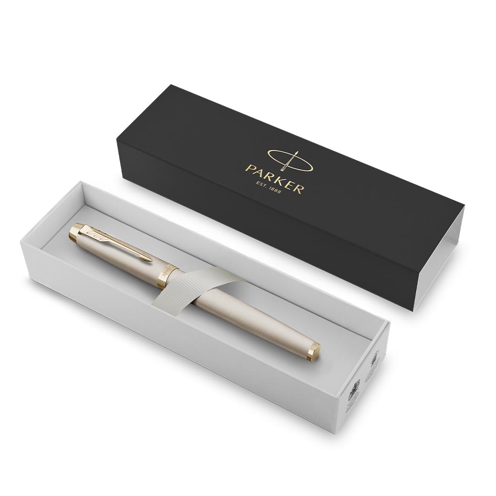 Parker IM Monochrome Fountain Pen – Champagne Finish
