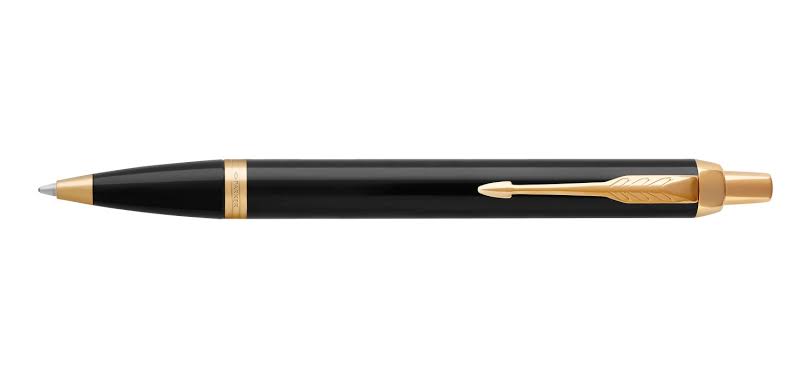 Parker IM Premium Ballpoint Pen – Black Lacquer with Gold Trim | Premium Ballpoint Pen