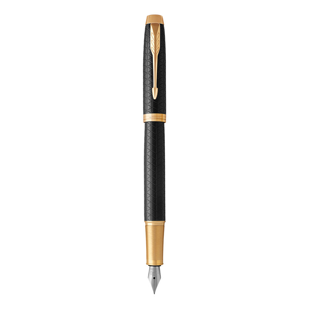 Parker IM Matt Black Gold Trim Fountain Pen – Core Premium Series