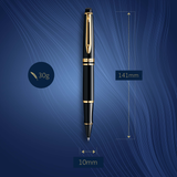 Waterman Expert Rollerball Pen – Black with Gold Trim