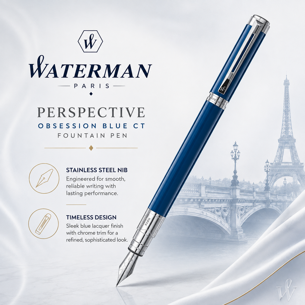 Waterman Perspective Blue CT Fountain Pen