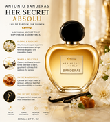 Antonio Banderas Her Secret Absolu EDP for Women – 80ml | Floral Gourmand Fragrance