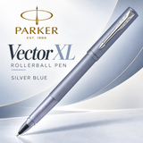Parker Vector XL Rollerball Pen – Silver Blue