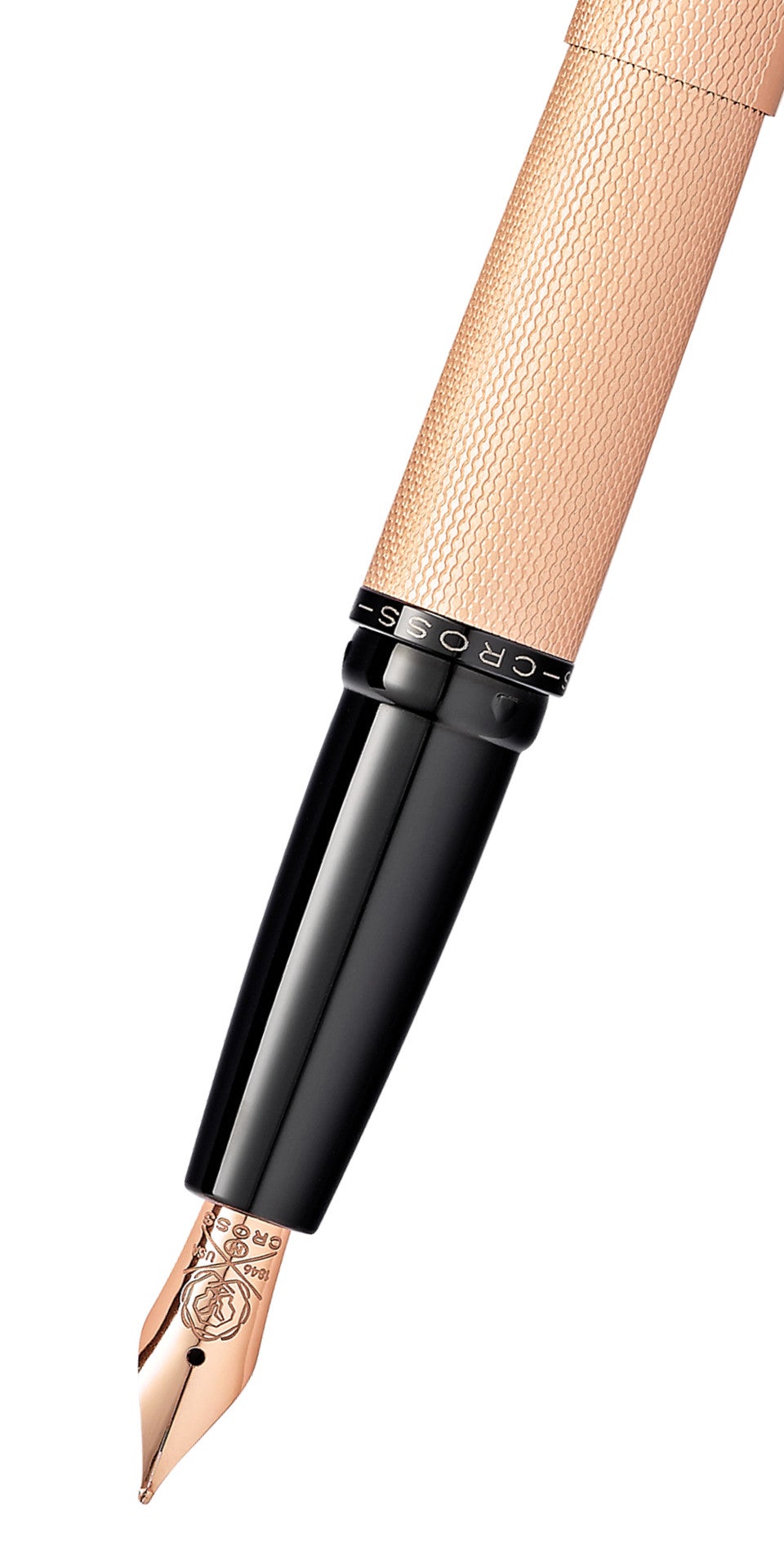 Cross Classic Century Refillable Fountain Pen Medium Nib Brushed Rose Gold