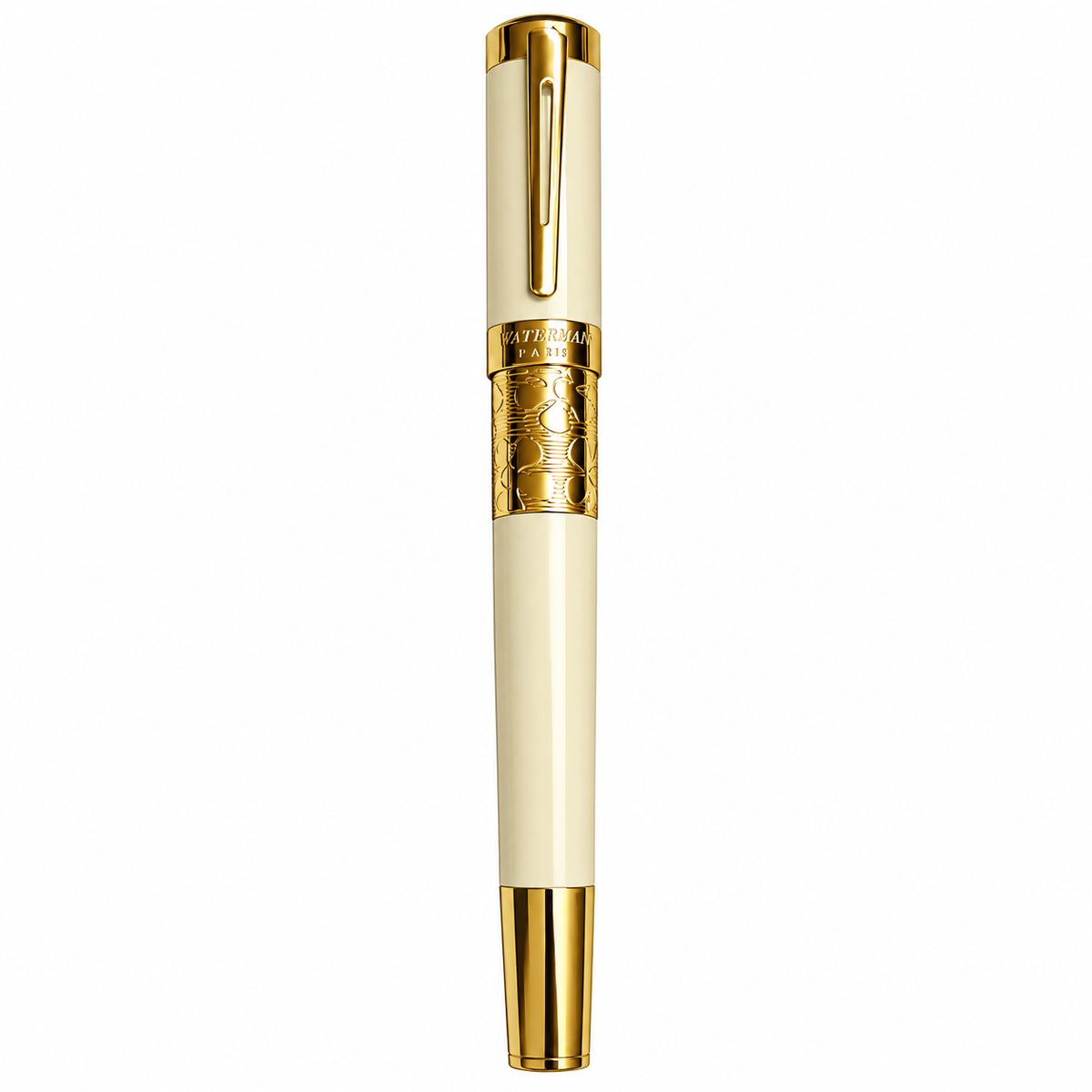 Waterman Elegance Ivory GT Rollerball Pen – Gold-Plated Trim
