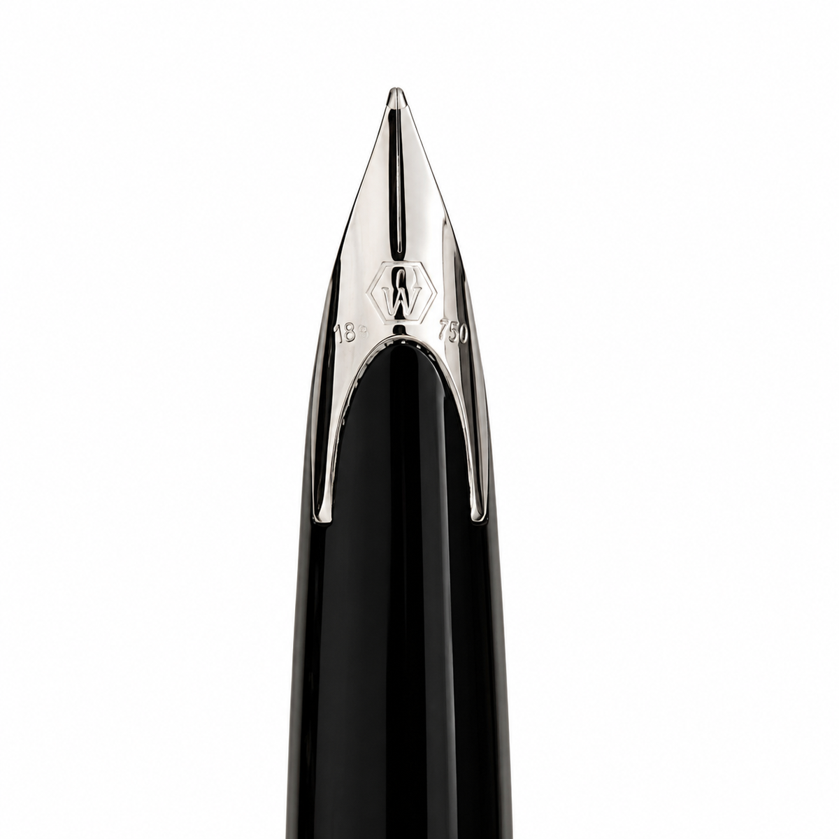 Waterman Carène Fountain Pen – Contemporary Black & Gunmetal (18K Gold Nib)