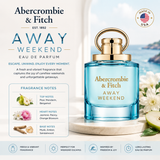 Abercrombie & Fitch Away Weekend EDP 100ml, women's perfume bottle