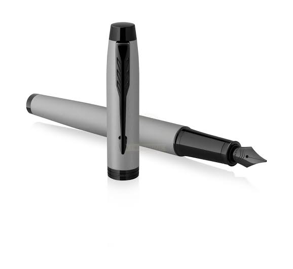 Parker IM Fountain Pen – Matte Grey with Black Trim