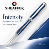 Sheaffer Intensity Ultramarine Striped Fountain Pen – Medium Nib