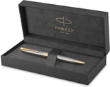 Parker Sonnet Ballpoint Pen – Stainless Steel with Gold Trim | Premium Ballpoint Pen