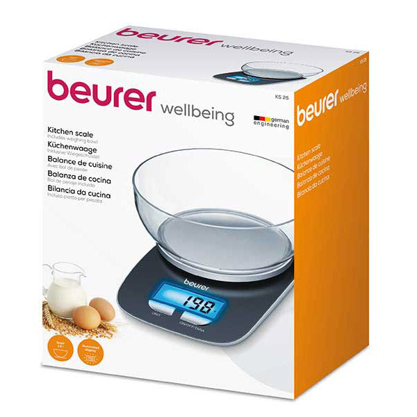 Beurer KS 25 Digital Kitchen Scale with Bowl
