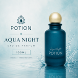 Potion Aqua Night Eau De Parfum 100ml – Unisex Fresh Aquatic