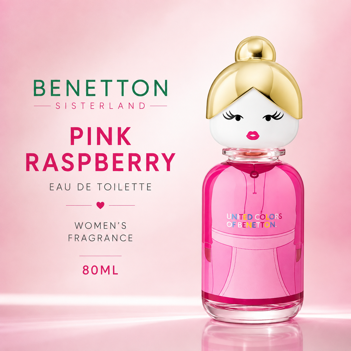 Benetton Sisterland Pink Raspberry EDT 80ml – Women's Fragrance