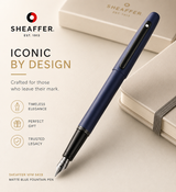 Sheaffer VFM 9429 Matte Blue Fountain Pen