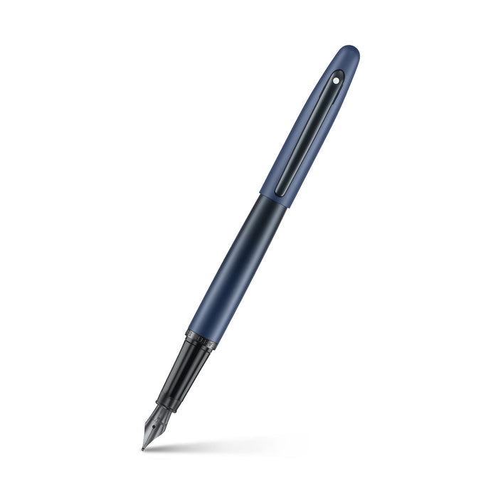 Sheaffer VFM Fountain Pen | E9429 Matte Blue with Black Trims PVD | Medium Nib