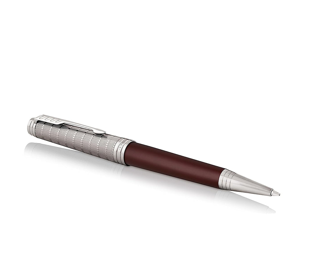Parker Premier Custom Ballpoint Pen – Crimson Red (Medium Point)