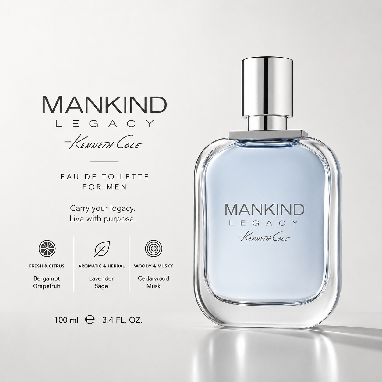 Kenneth Cole Mankind Legacy EDT For Men 100ml